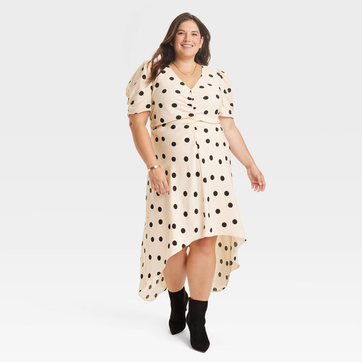 Women's Crepe Short Sleeve Midi Dress - A New Day™ | Target