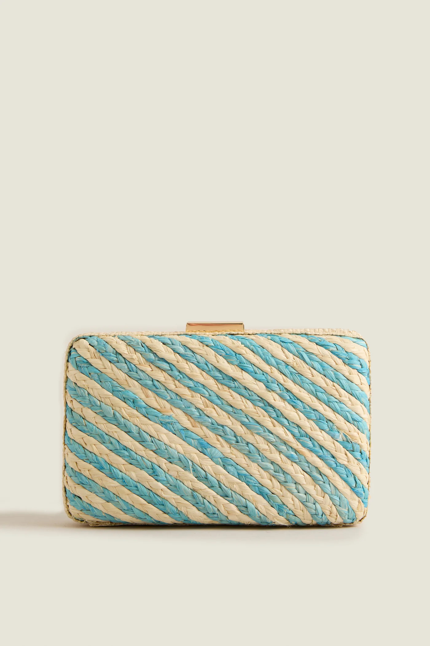 Blue and Natural Carmen Clutch | Tuckernuck (US)