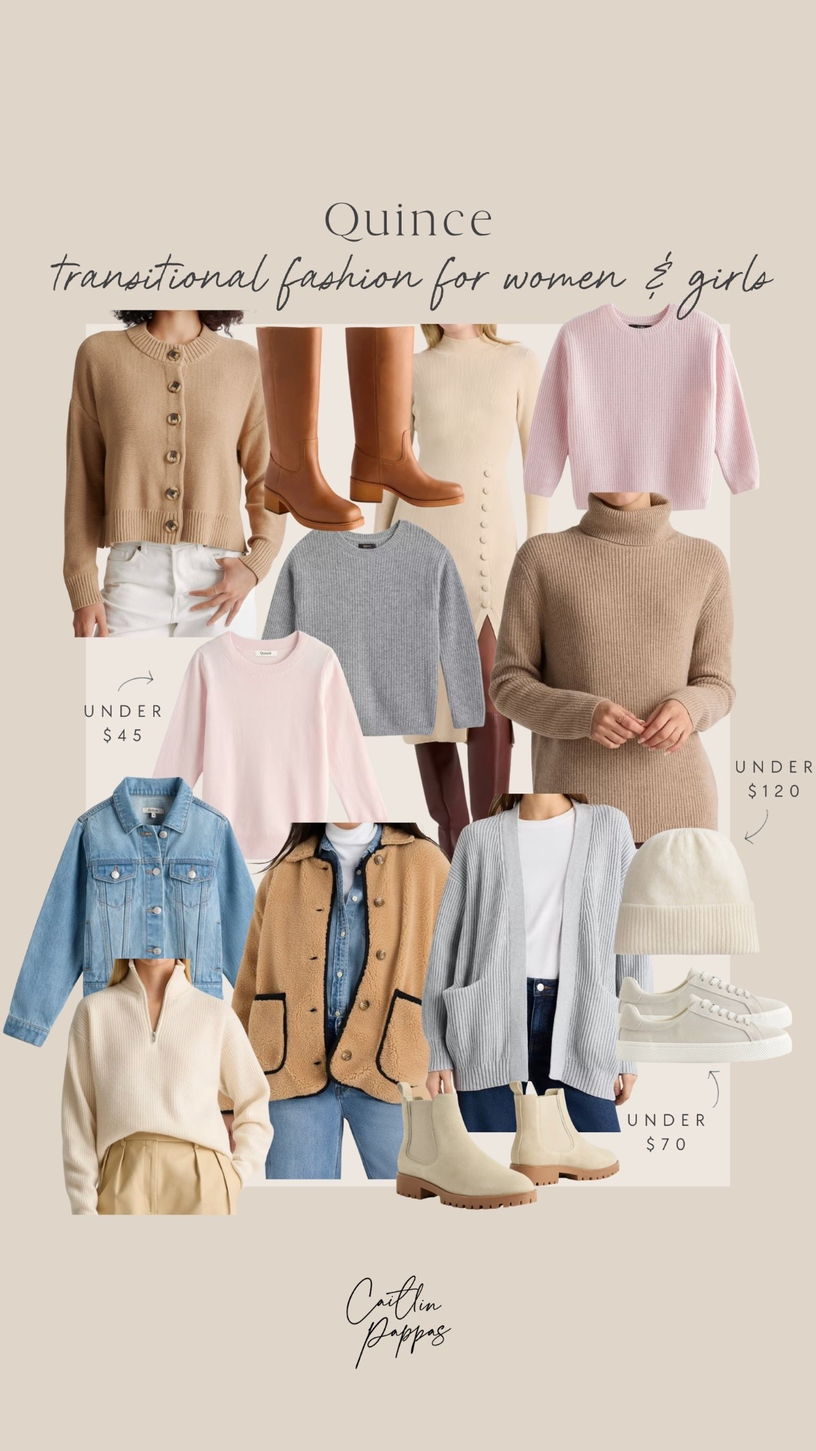 Quince transitional fashion finds 🤍 Loving these winter fashion favorites for women and girls! Affordable fashion, neutral fashion, winter fashion 

#LTKHome