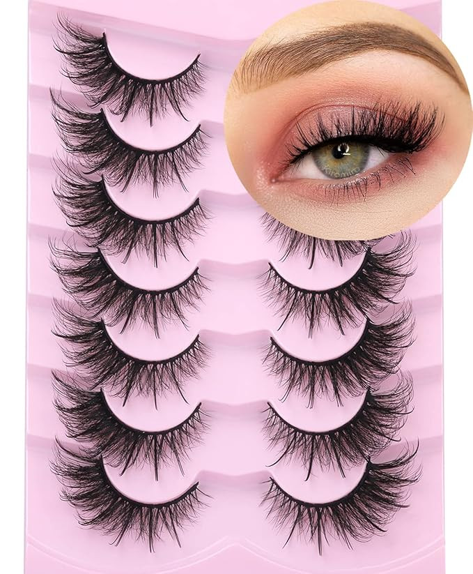 Fox Eye Lashes Wispy Faux Mink Lashes Fluffy Fairy Cat Eye Lashes That Look Like Extensions Spiky... | Amazon (US)