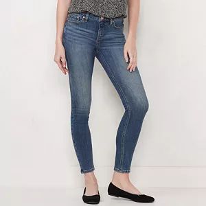 Women's LC Lauren Conrad Perfect Vintage Super High-Waist Crop Jeans | Kohl's