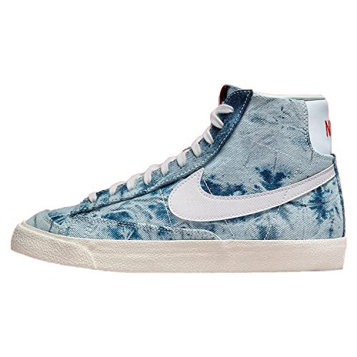 Nike Womens WMNS Blazer Mid '77 DV2182 900 Washed Denim - Size 9.5W, Multicolor/White-sail | Amazon (US)