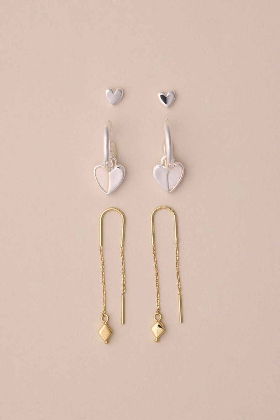 HEART TRIO EARRING SET | Lucky Brand
