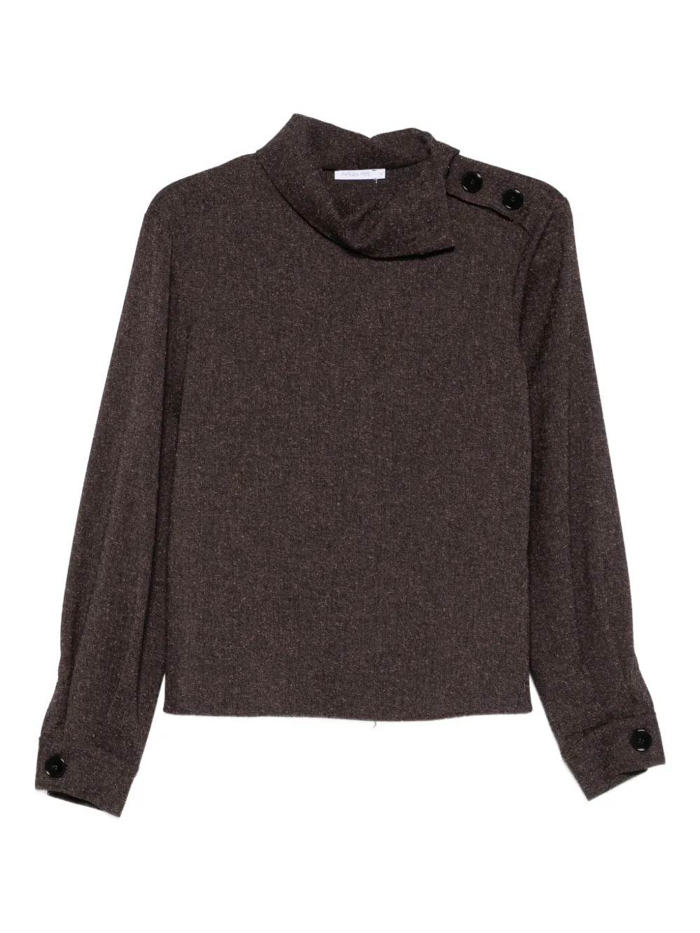 Patrizia Pepe high-neck Sweater | Brown | FARFETCH MY | Farfetch Global