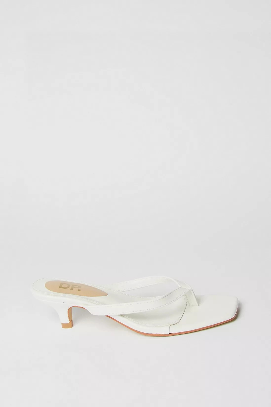 Tiana Kitten Heel Toe Thong Mule Sandals | Debenhams UK