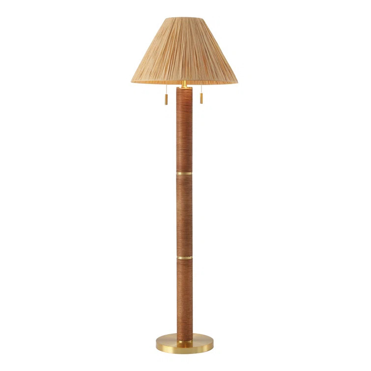 Rayvi 62 inch Paper Metal Floor Lamp | Birch Lane