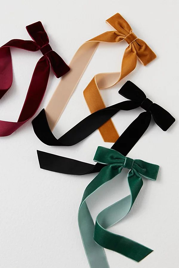 Velvet Petite Bow by Free People, Black, One Size | Free People (Global - UK&FR Excluded)