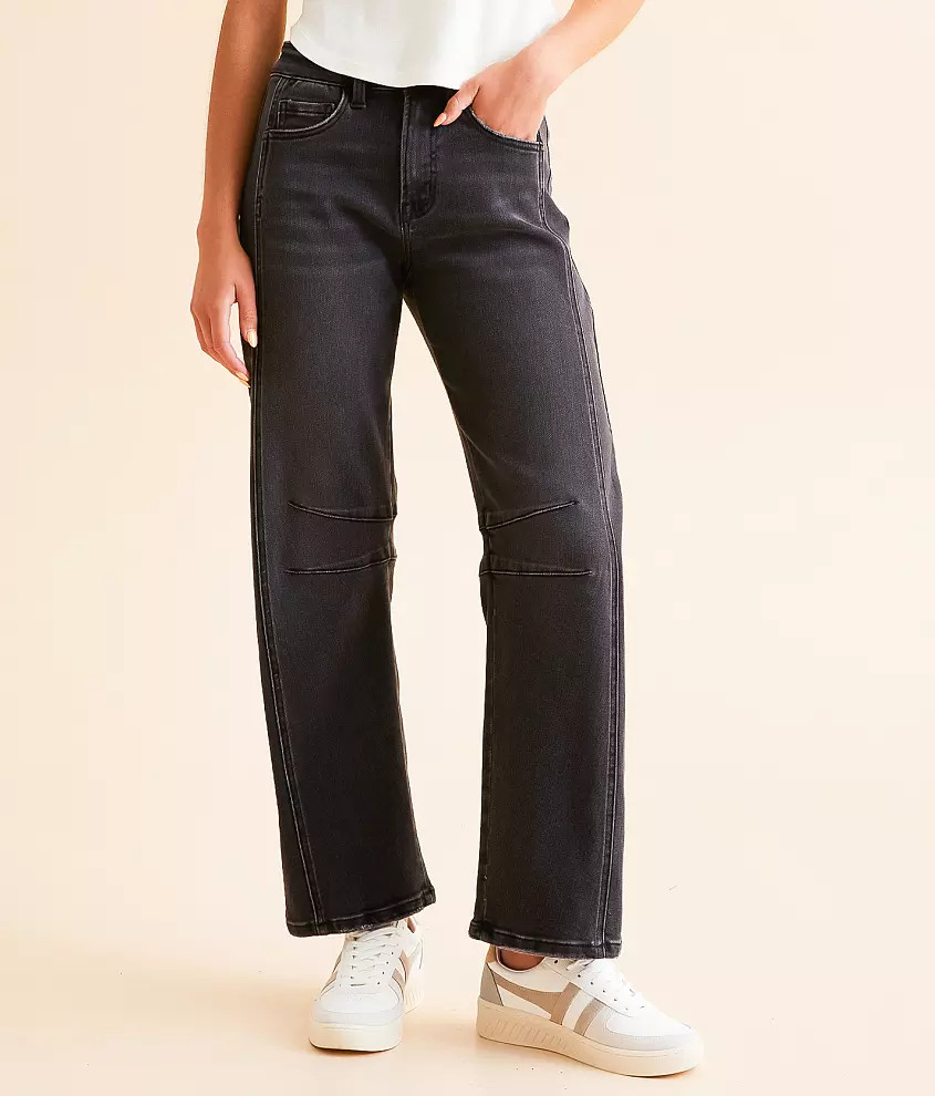 High Rise Barrel Stretch Jean | Buckle