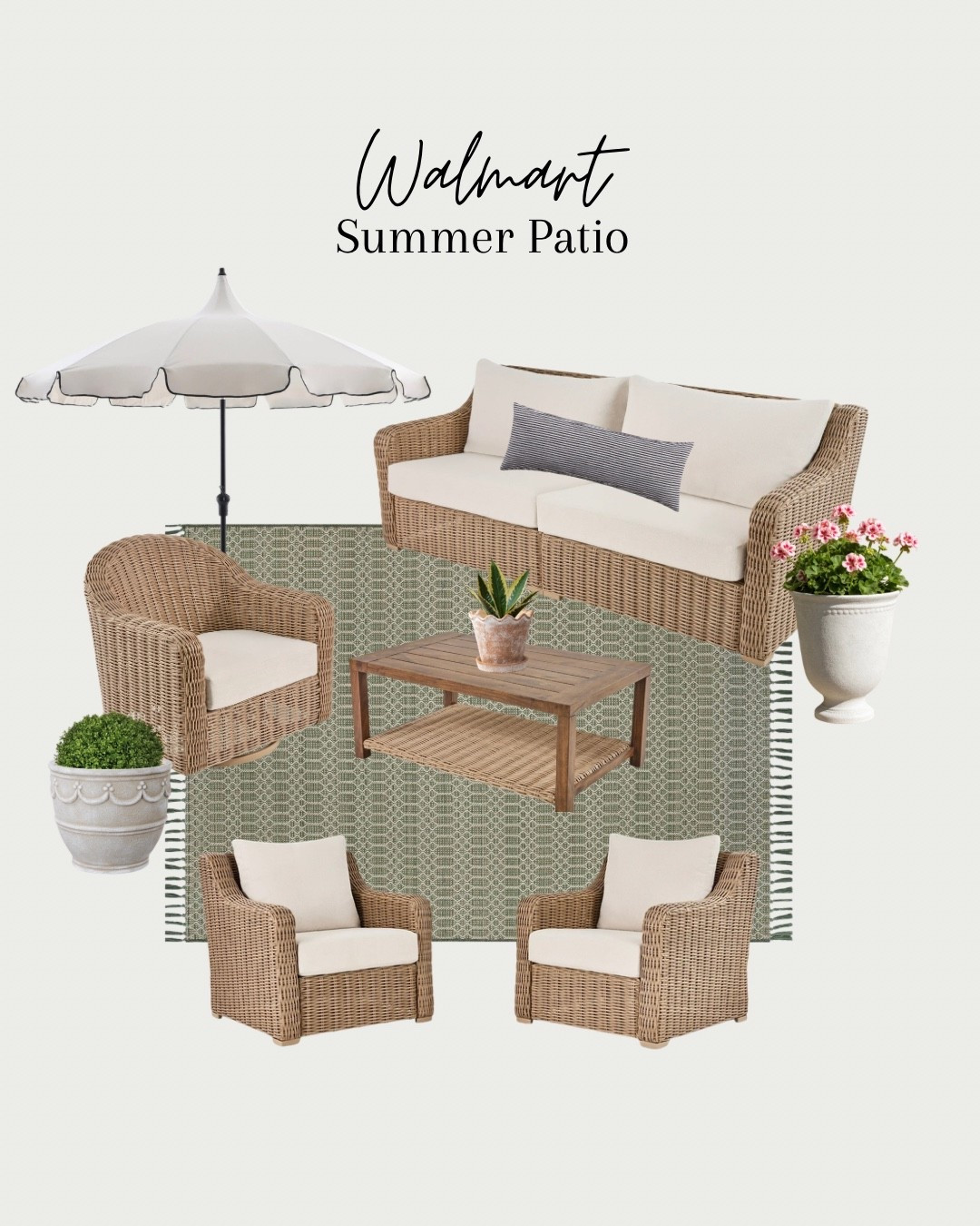 Loving this wicker patio set from Walmart!

#LTKSeasonal #LTKHome