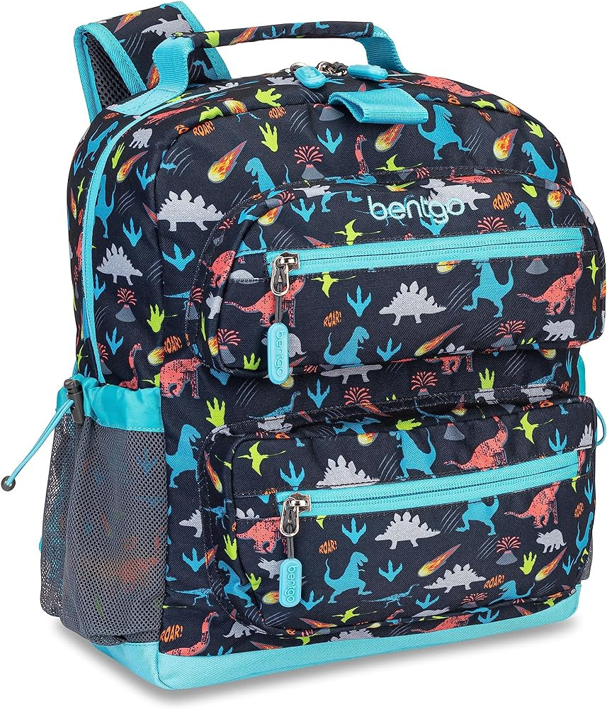 Bentgo Kids Backpack - Lightweight 14” Backpack in Fun Prints for School, Travel, & Daycare, Id... | Amazon (US)