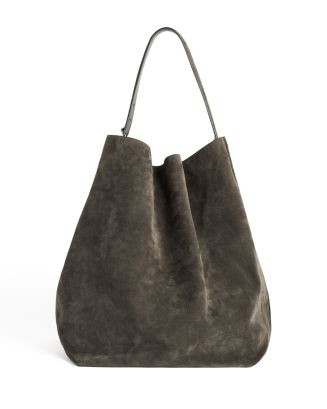 TOTEME Belted Suede Tote in Granite Grey  | Bloomingdale's Handbags | Bloomingdale's (US)