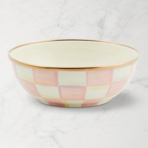 MacKenzie-Childs Rosy Check Everyday Bowl | Williams-Sonoma