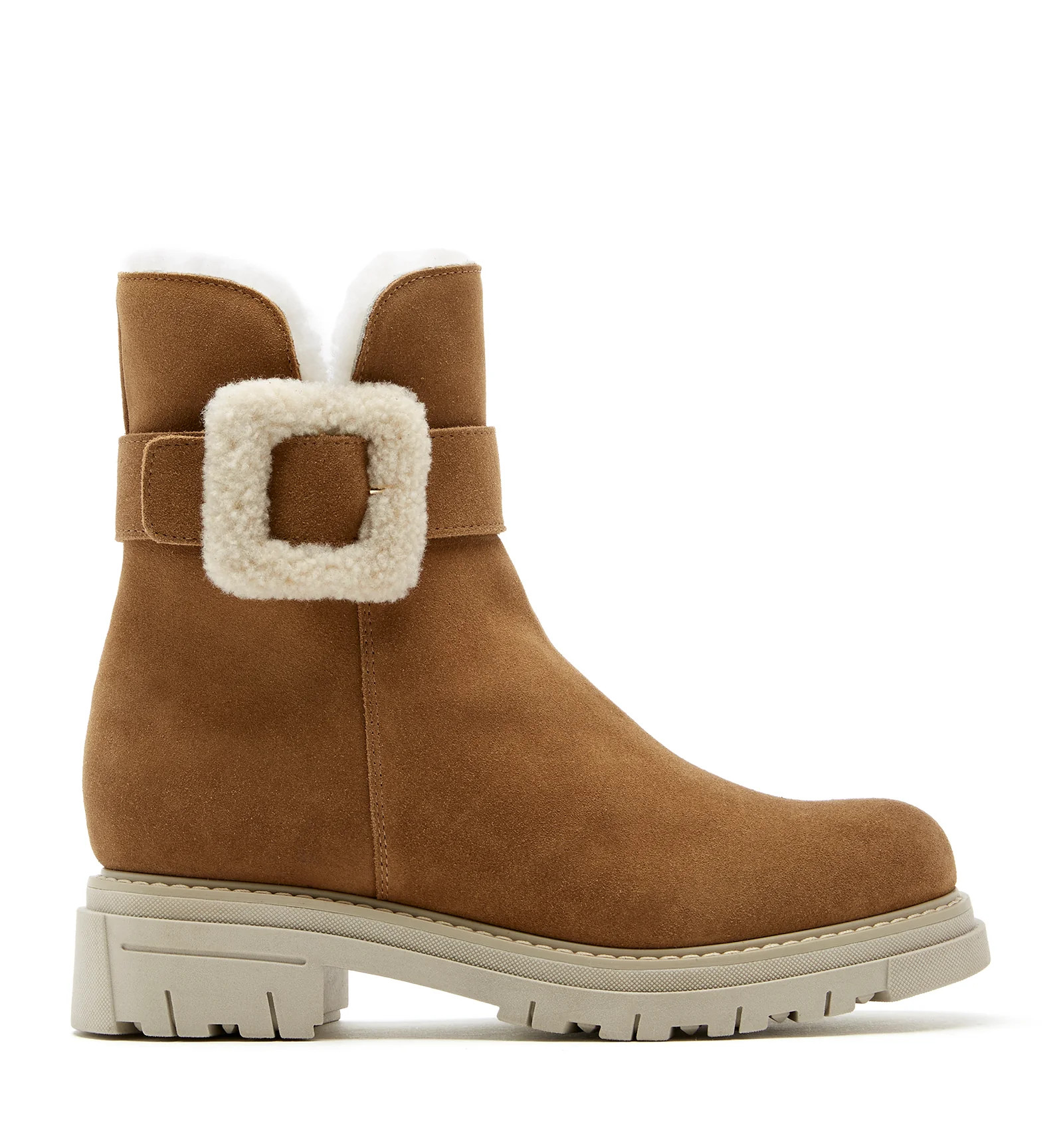 DOUG SHEARLING-LINED SUEDE BOOTIE | La Canadienne