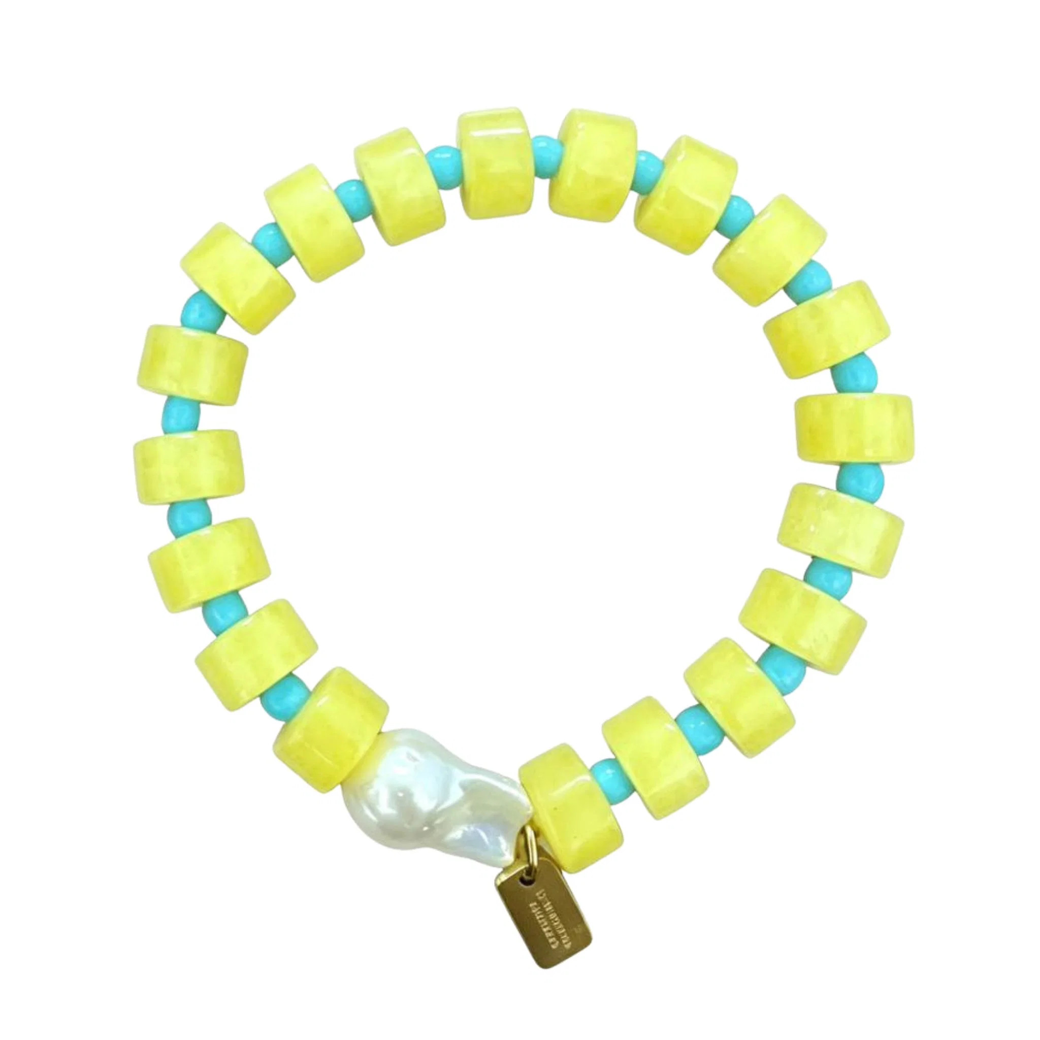 Bright Side Baroque Pearl Beaded Bracelet | Christina Greene LLC