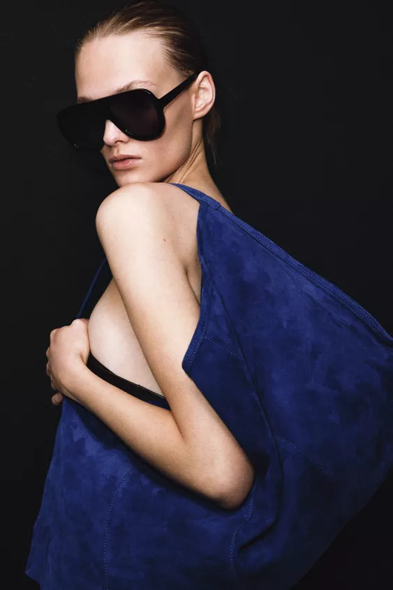 SUEDE BUCKET BAG | Zara UK