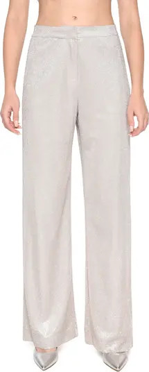 WAYF Dream Metallic Wide Leg Pants | Nordstrom | Nordstrom