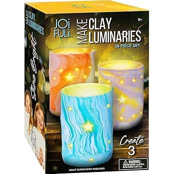 JOiFULi DIY Clay Luminaries Clay Craft Kit Gifts for Kids Girls and Boys Teens Ages 8 9 10 11 12 ... | Amazon (US)
