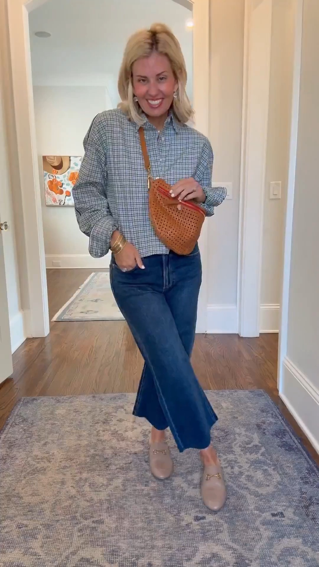 Oh Anthro I love you and these jeans!! 

Sizing:
Gray top - xs
Jeans - 26P
Brown floral top - small
Goldie sweater - xs 
Green Check top - xs
White & Blue Cropped Blouse - small (size up) 
White puff sleeve - small
Plaid Cropped - (small - need xs)
Green babydoll top - small

#LTKdayinmylife #LTKootd #LTKmomlife