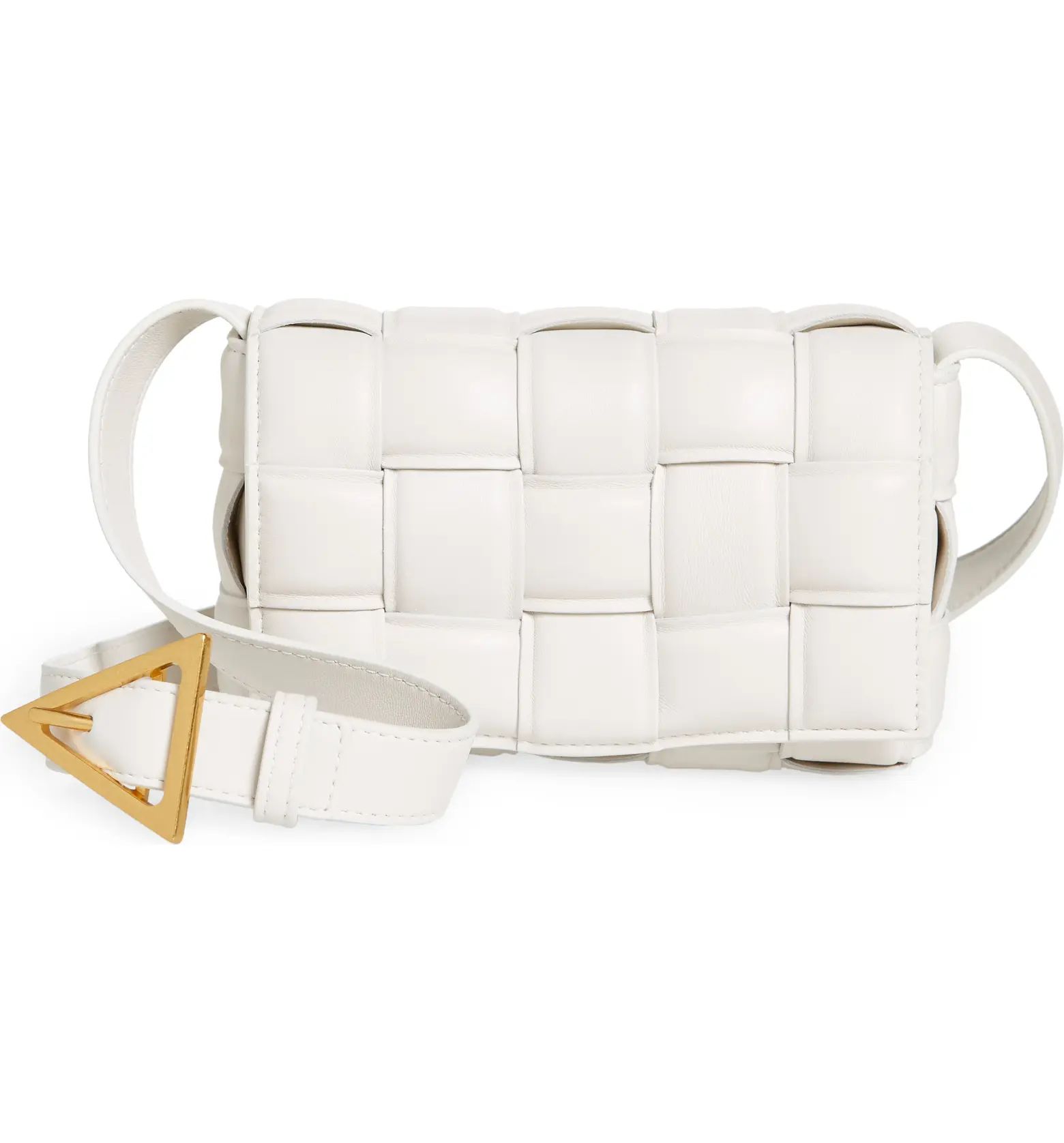 Small Padded Cassette Intrecciato Leather Crossbody Bag | Nordstrom