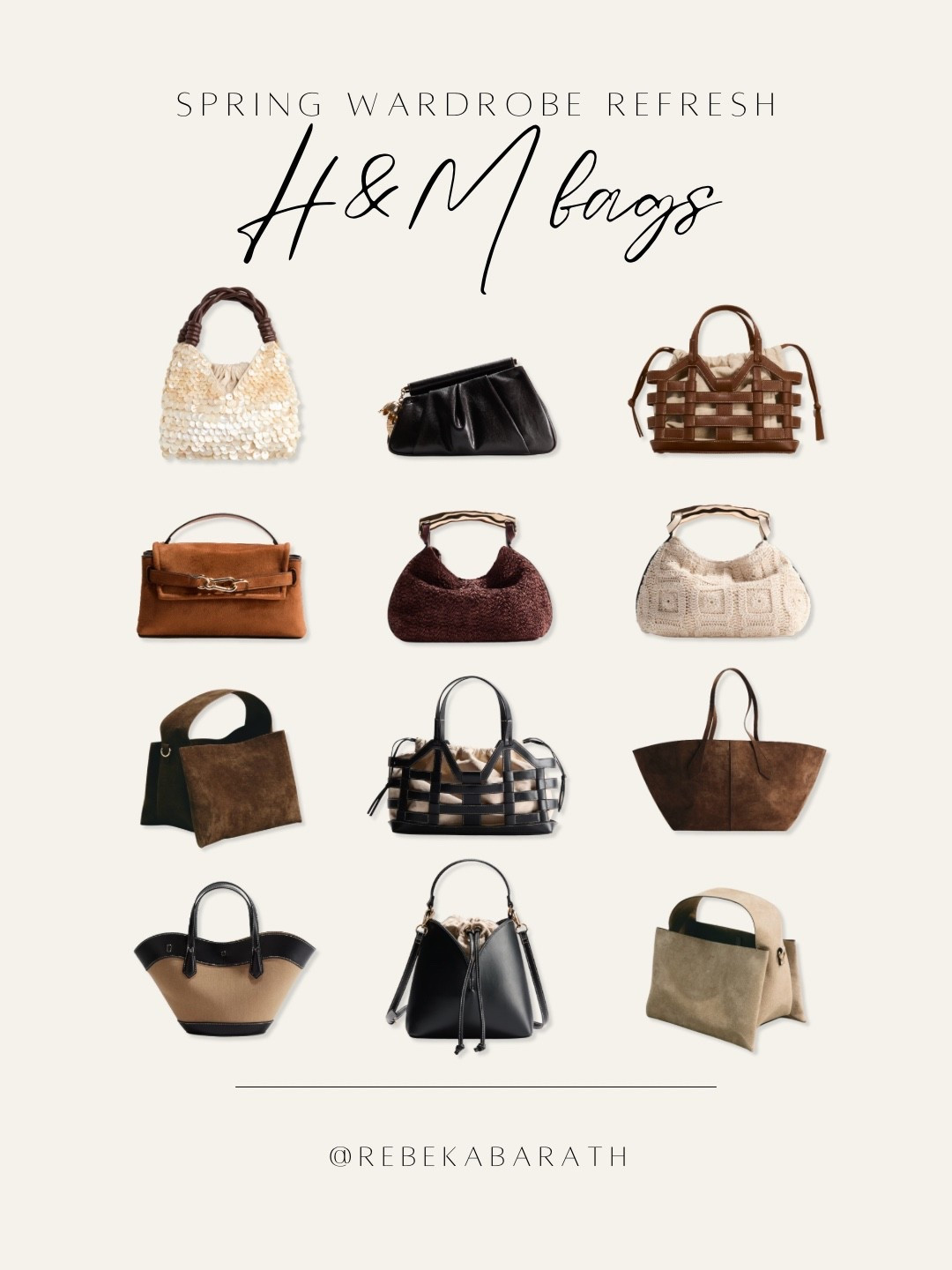 spring wardrobe refresh // H&M bags 

high street edit | chic bags | spring bags | summer bags | top handle bags 

#LTKTravel #LTKSeasonal