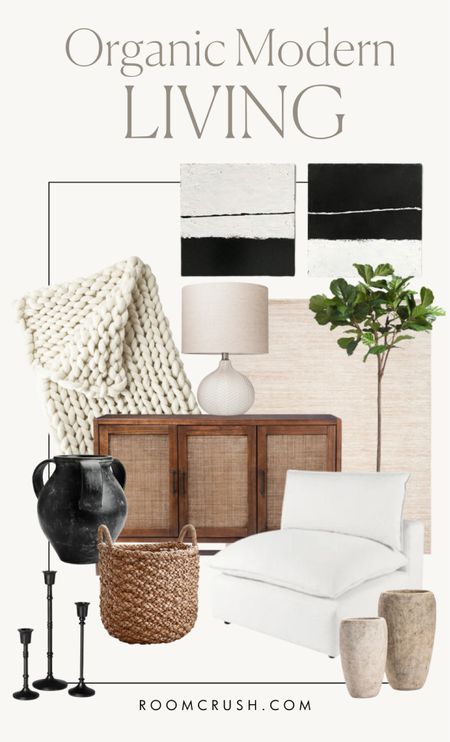 Organic Modern Living Room Decor. Gorgeous organic modern interiors, home decor shopping inspiration for a modern organic designer home. Essential decor items you need for a light and airy modern home with substance and class. 

#LTKstyletip #LTKunder100 #LTKhome