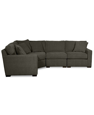 Radley Fabric 4-Piece Sectional Sofa, Created for Macy's | Macy's