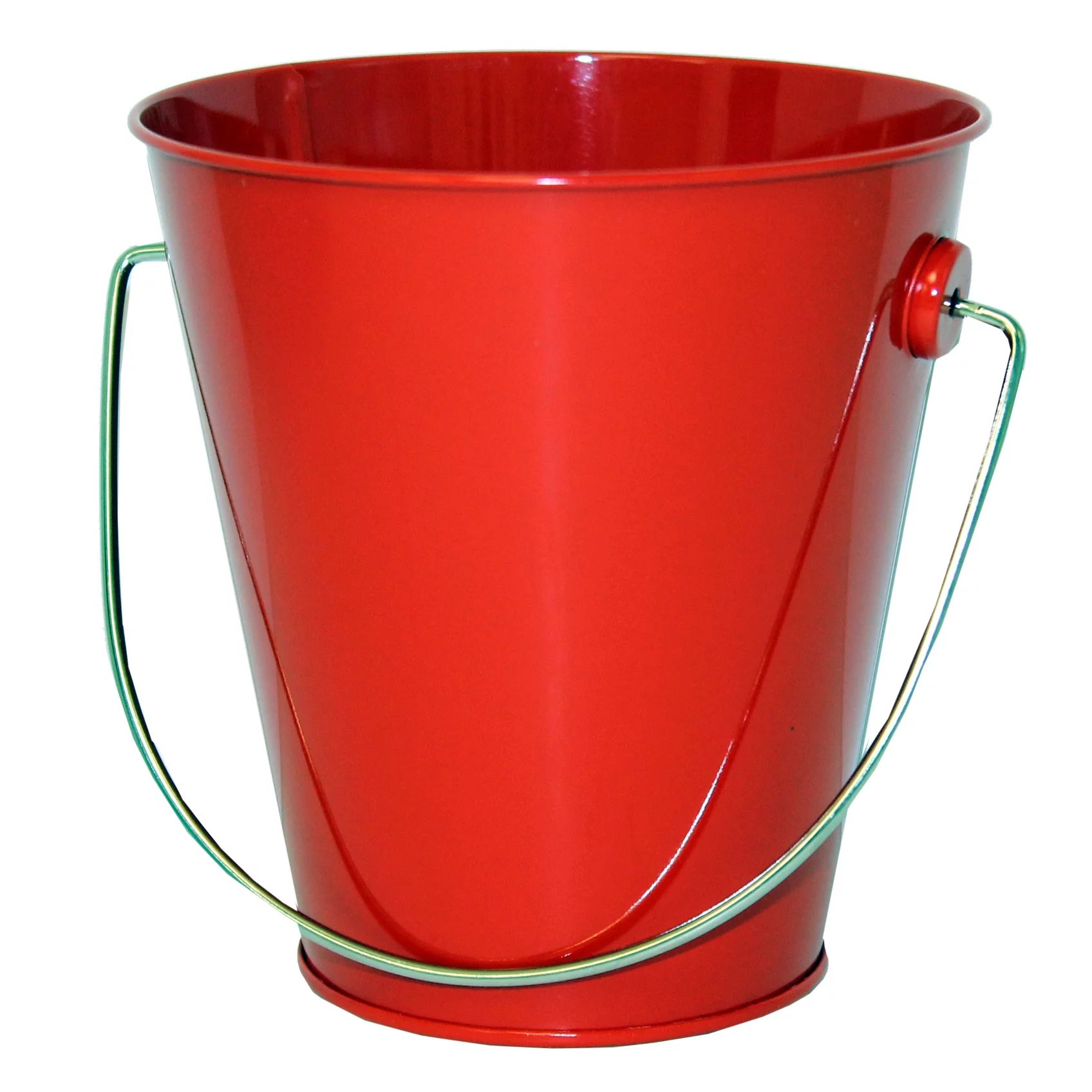 Tin Pail with Handle - Red - Walmart.com | Walmart (US)