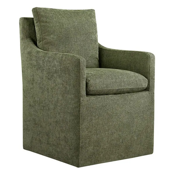 Hailey Dining Arm Chair with Caster Wheels Fabric Fully Assembled - Bed Bath & Beyond - 39968405 | Bed Bath & Beyond