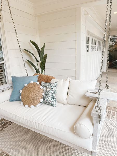 Patio inspo, porch swing, outdoor refresh, outdoor furniture, porch inspo, porch decor 

#LTKSeasonal #LTKHome #LTKStyleTip