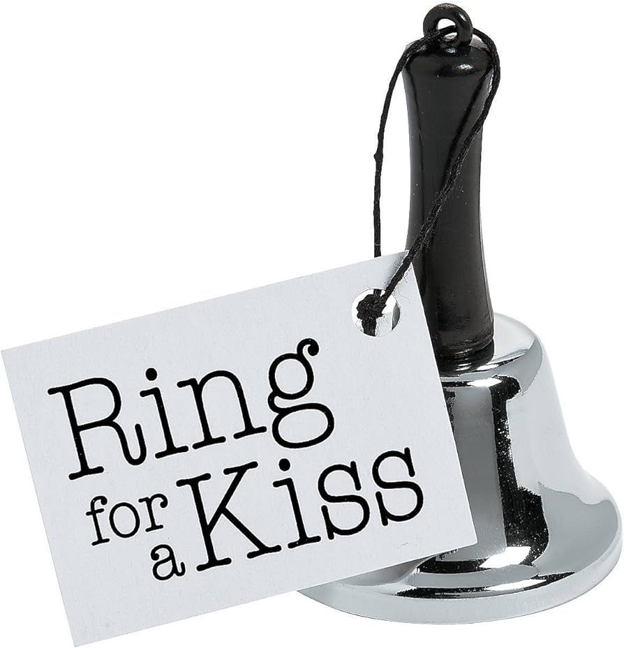 Kissing Bells for Weddings - bulk set of 12 bell to ring for kiss with tags - Wedding Reception P... | Amazon (US)