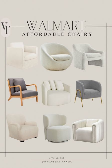 Walmart affordable accent chairs I am loving now! Ordered the bottom left for our Bonus room and I am obsessed! 

@walmart #walmart #walmarthome #walmartdeals #walmartfinds #accentchair #affordablehomefinds #affordablehomedecor 

#LTKhome #LTKsalealert