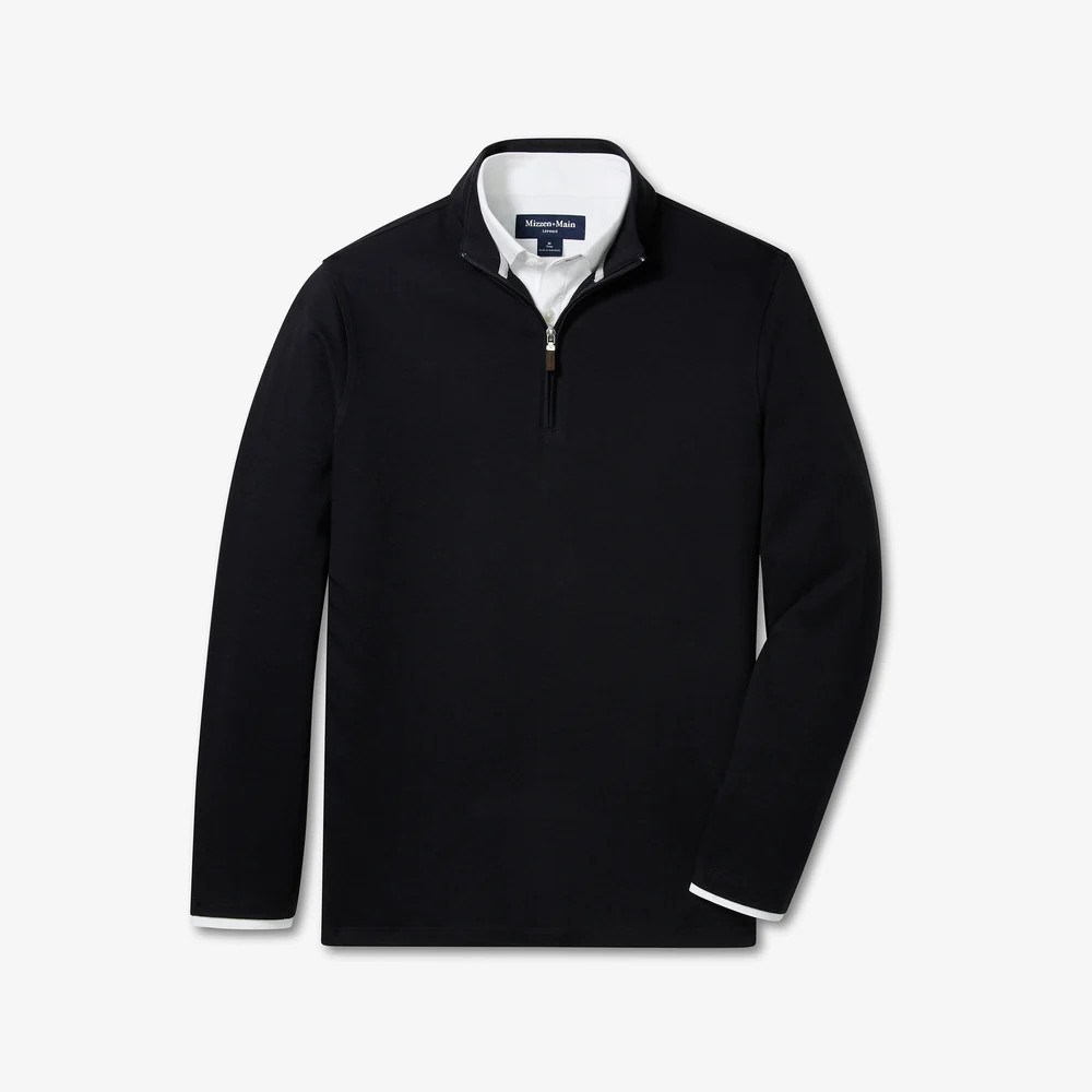 KPI Quarter Zip - Black | Mizzen + Main