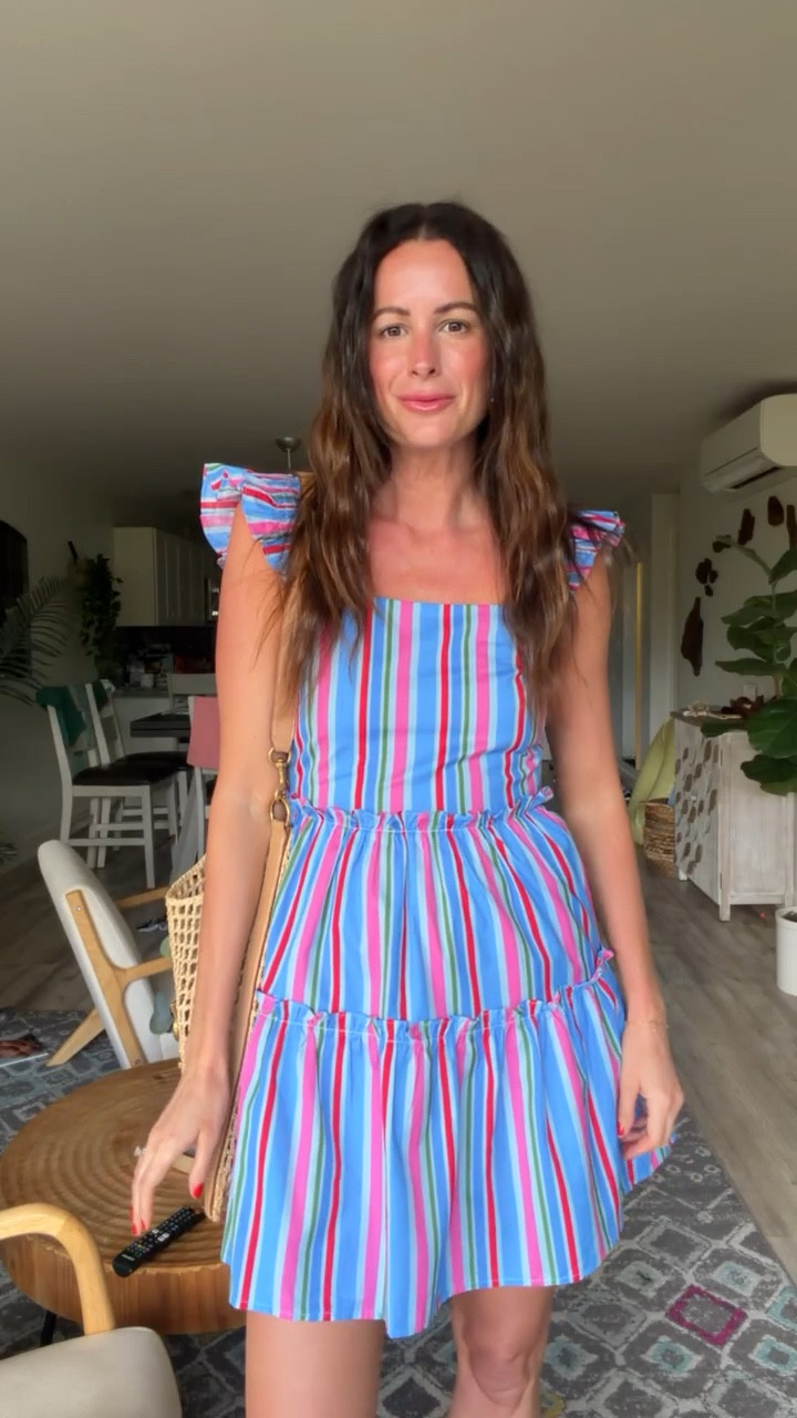 This dress has the perfect spring colors and was easy to throw on for dinner out while on our vacation! 
￼

#LTKmomlife #LTKootd #LTKTall