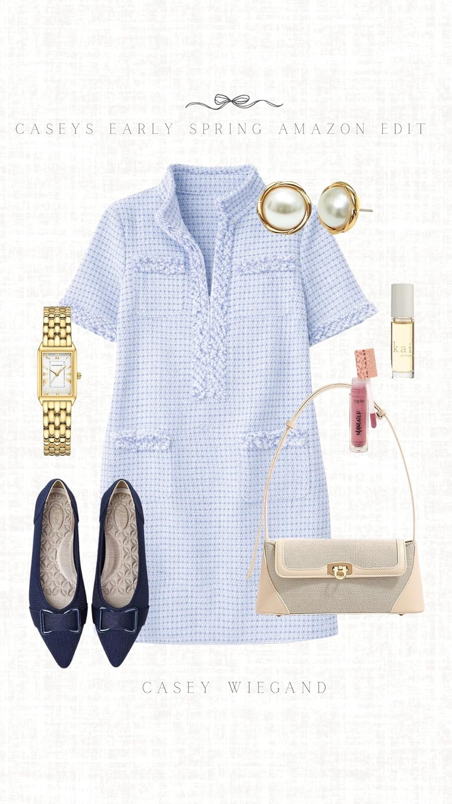 Starting the season off right with my early spring Amazon edit! This chic dress and accessories combo is perfect for any brunch. #SpringStyle

#LTKootd #LTKdayinmylife #LTKgrwm