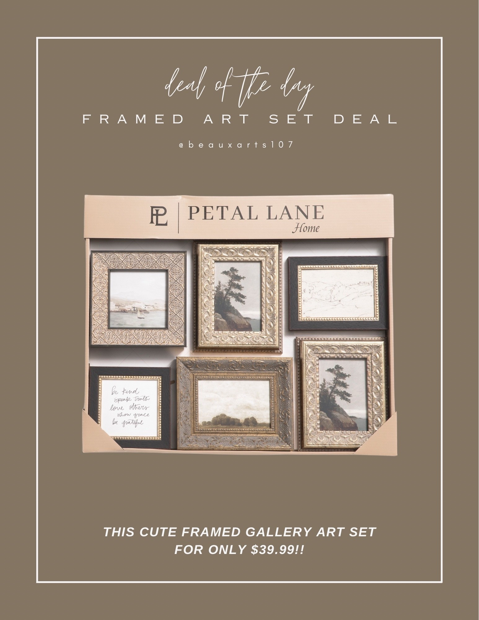 Save on this cute vintage inspired framed gallery art set for only $39.99!

#LTKHome #LTKFindsUnder50 #LTKSaleAlert