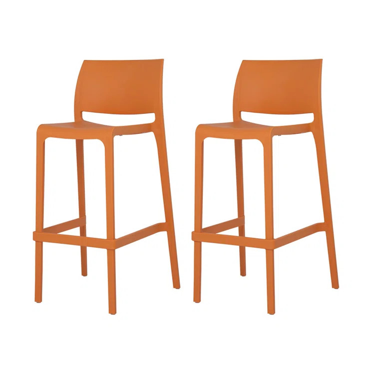 Sensilla Stackable Bar Stool, Set Of 2 (Set of 2) | Wayfair North America