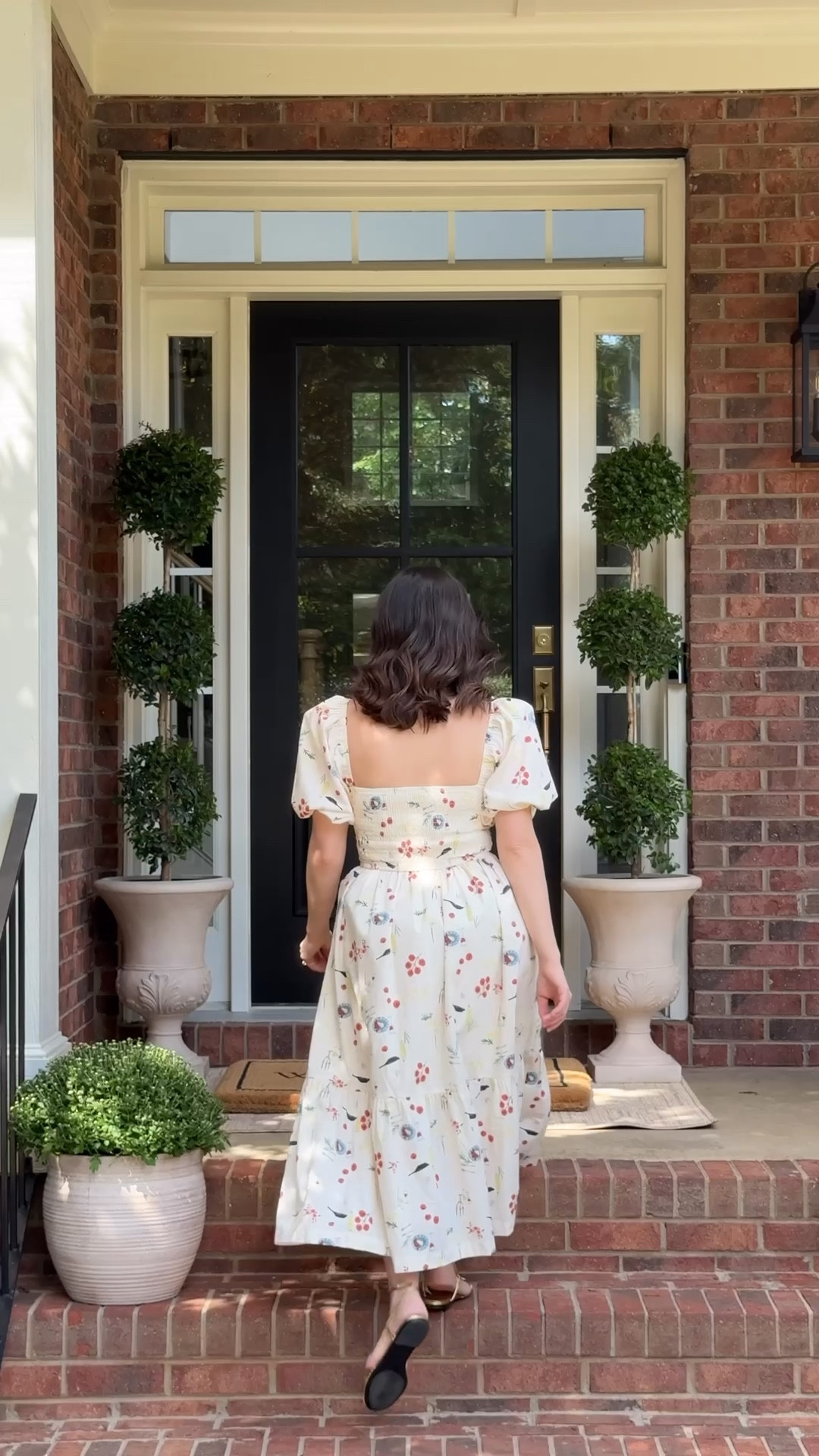 New front door! Obsessed with everything we used for our front porch, including this gorgeous outdoor sconce light, new decor, planters and topiaries. Also loving this antique brass hardware!

#LTKHome #LTKFindsUnder100 #LTKFindsUnder50