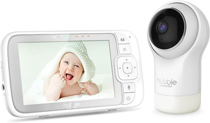 Hubble View Pro 5" Video Baby Monitor with Camera and Audio, NightVision Baby Camera Monitor Pan ... | Amazon (US)