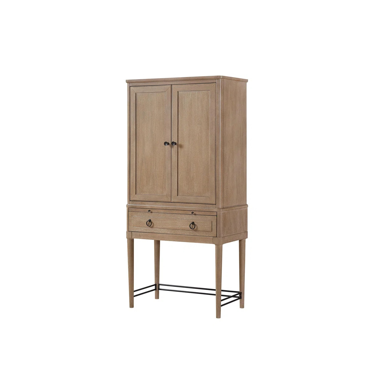 Latitude Run® Bar Cabinet in Sand Colored Finish | Wayfair | Wayfair North America