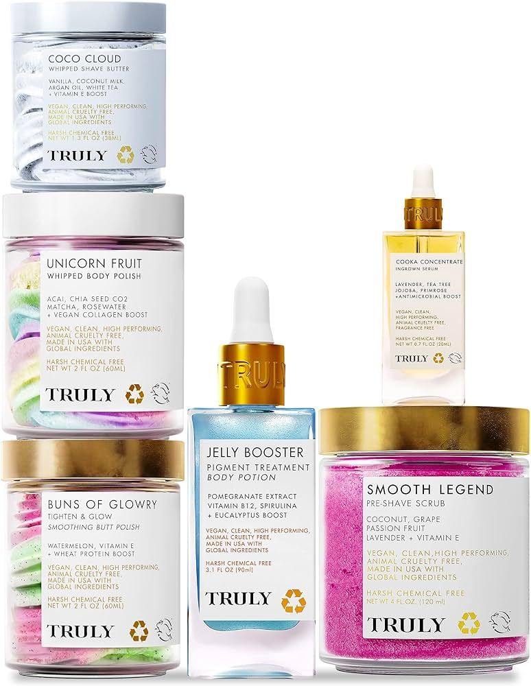 Truly Beauty Bestsellers - Full body skin care kit - Body exfoliator and Gift Set for Women. Vega... | Amazon (US)