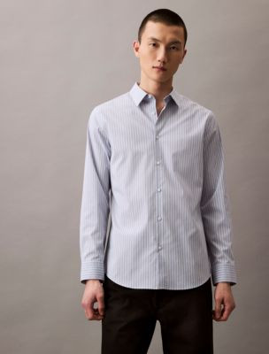 Tech Cotton Slim Button Down Shirt | Calvin Klein | Calvin Klein (US)
