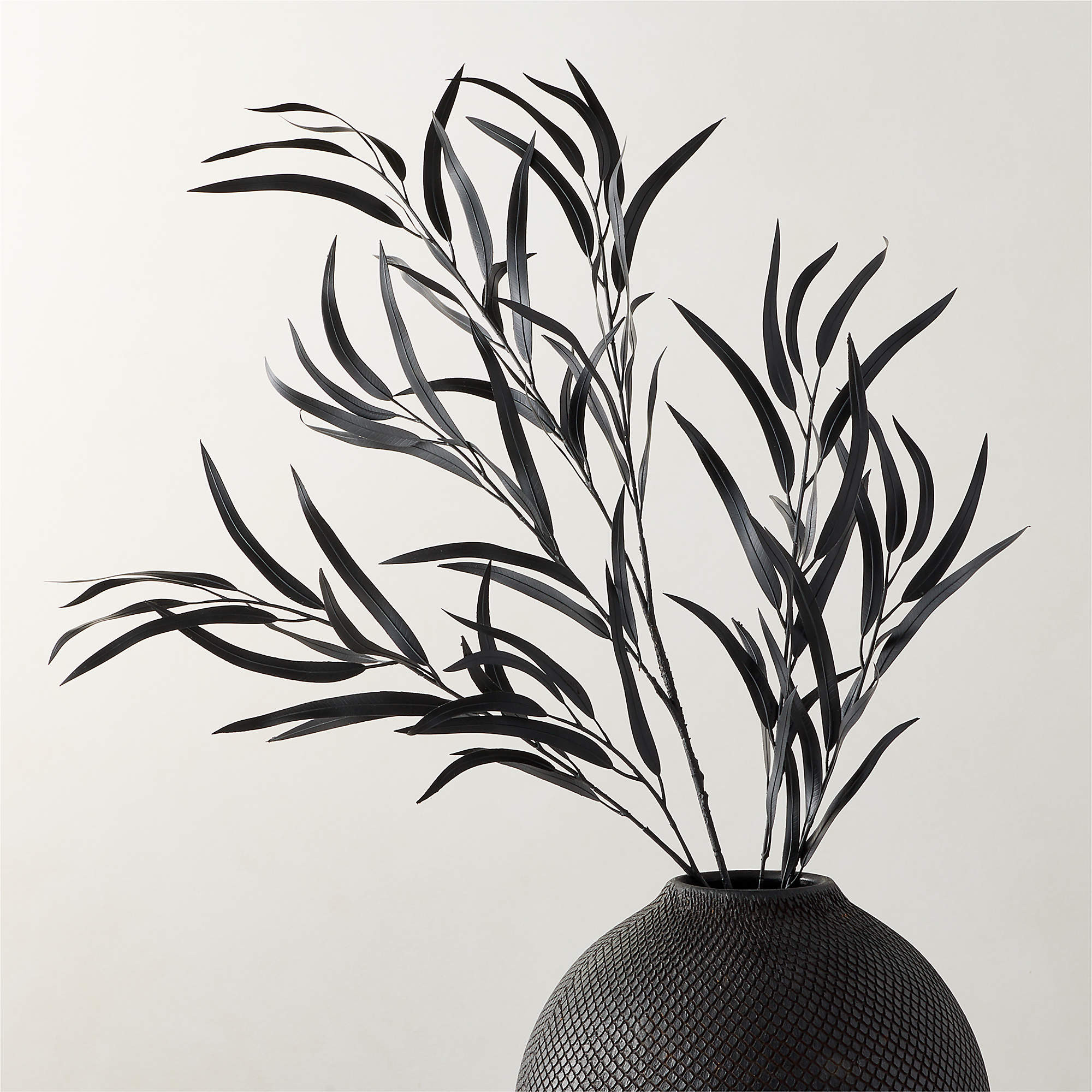 Faux Black Eucalyptus Stem 40" | CB2 | CB2