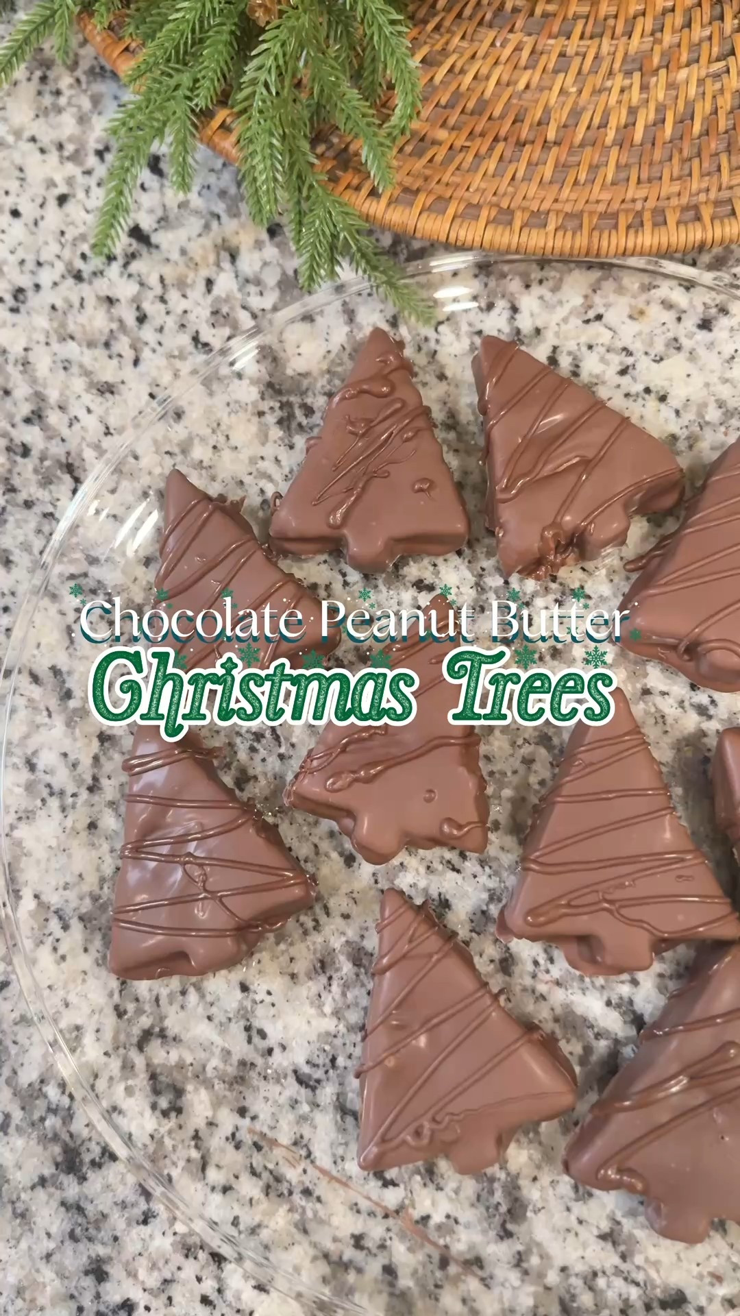 Made these Chocolate Peanut Butter Christmas Trees today and they’re even better than the Reese’s ones 😍🎄🍫 Save this recipe! #holidaydesserts #christmasdessert #peanutbutterdessert #christmasbakinghasbegun #easydesserts 

Chocolate Peanut Butter Christmas Trees
(Save this recipe!)

INGREDIENTS
1/2 cup unsalted butter, softened
1/4 cup granulated sugar
2 cups creamy peanut butter
1/2 teaspoon salt
1 tablespoon vanilla extract
4 cups powdered sugar
6 cups melting chocolate

INSTRUCTIONS
 1. Beat together the butter, sugar, and peanut butter until light and fluffy.
 2. Add salt, vanilla, and powdered sugar. Mix until a dough-like texture forms.
 3. Roll the dough between two sheets of parchment paper to 1/4–1/2 inch thick.
 4. Transfer to a cookie sheet and freeze for 30 minutes.
 5. Remove the top parchment, cut out tree shapes, and place them on a parchment-lined cookie sheet. Re-roll scraps and repeat.
 6. Freeze the tree shapes for another 30 minutes.
 7. Melt the chocolate in the microwave: heat 1 minute, stir, then heat 30 seconds, stir until smooth.
 8. Dip 2–3 frozen trees at a time into the chocolate. Tap off excess and place on parchment to set.
 9. Drizzle extra melted chocolate over the tops.
 10. Store in an airtight container for up to two weeks.

Enjoy!

#LTKdayinmylife #LTKfoodie #LTKHoliday