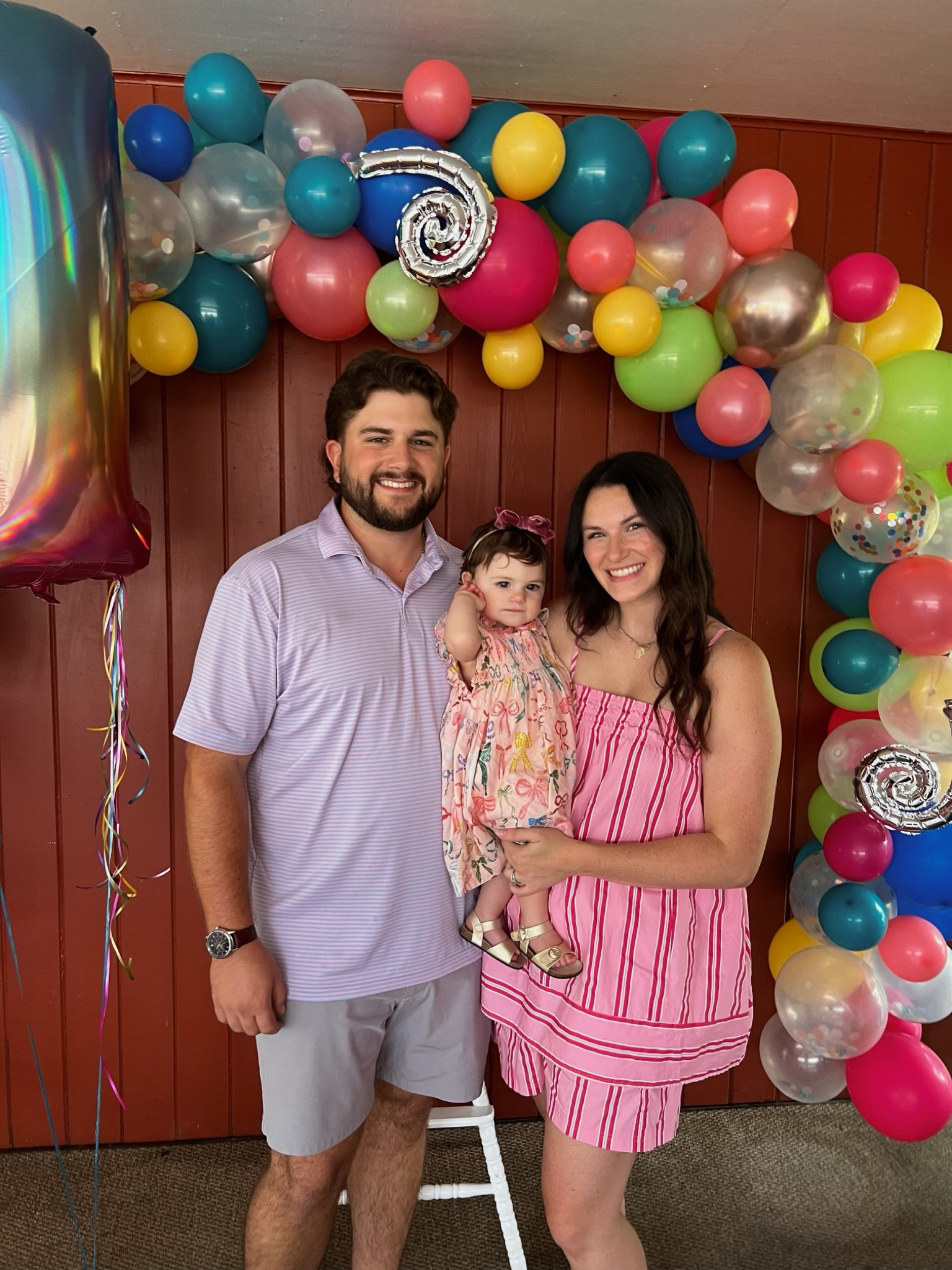 Birthday girl 🫶🏻🩷 is wearing a Pink Chicken NY dress from Riche Hippie Boutique. My set is Amazon and my husband is wearing a Rhoback polo and Amazon CRZ Yoga shorts. His outfit is TTS. I am a medium, but ordered a small in my top and large in my shorts. 😘

#LTKFamily #LTKParties #LTKBaby