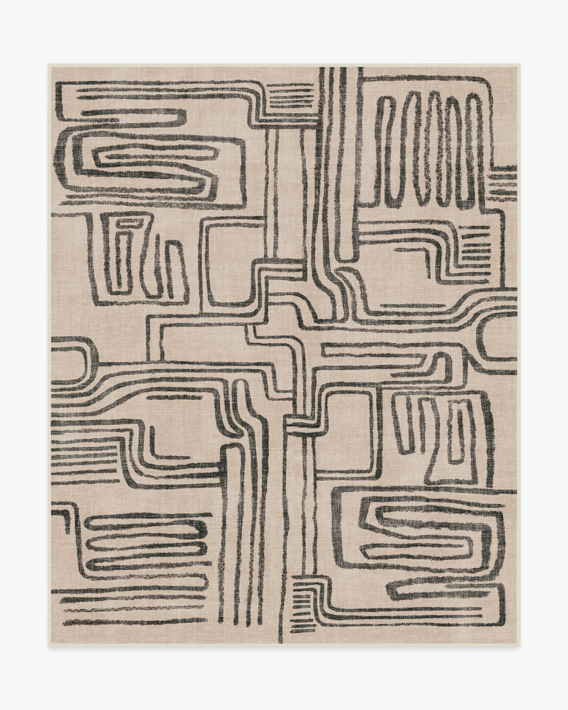 Malene Barnett Kassena Black & Ivory Tufted Rug | Ruggable