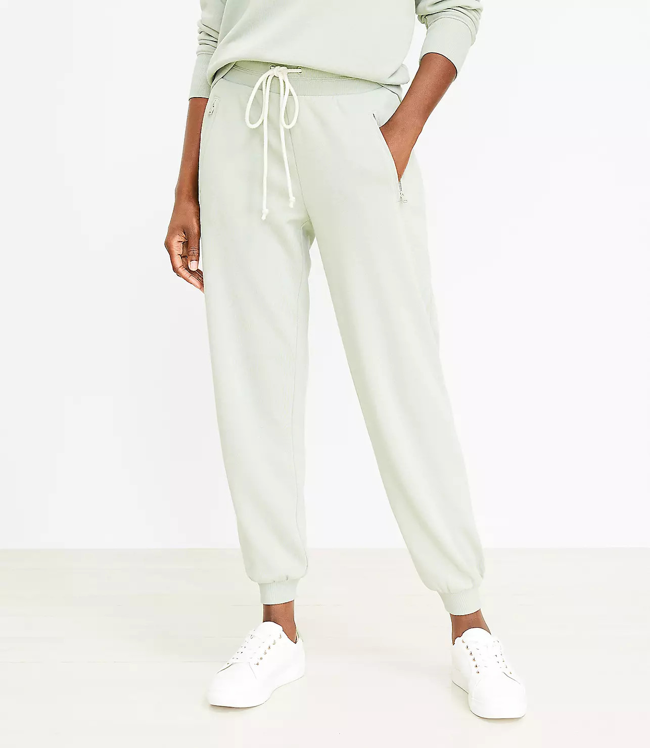 Lou & Grey Zip Pocket Cozy Cotton Joggers | LOFT