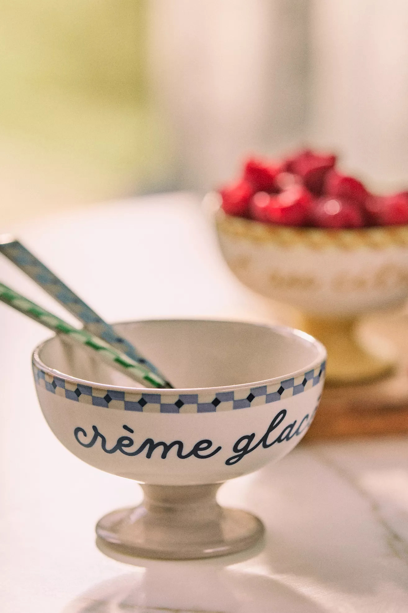 Café Violette Handpainted Stoneware Ice Cream Bowl | Anthropologie (US)