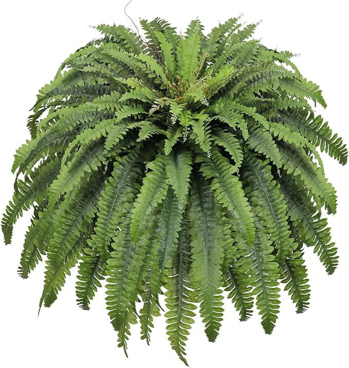 50" Fake Ferns Artificial Plants Large, 98 Fronds Artificial Ferns for Outdoors and Indoors, Suit... | Amazon (US)