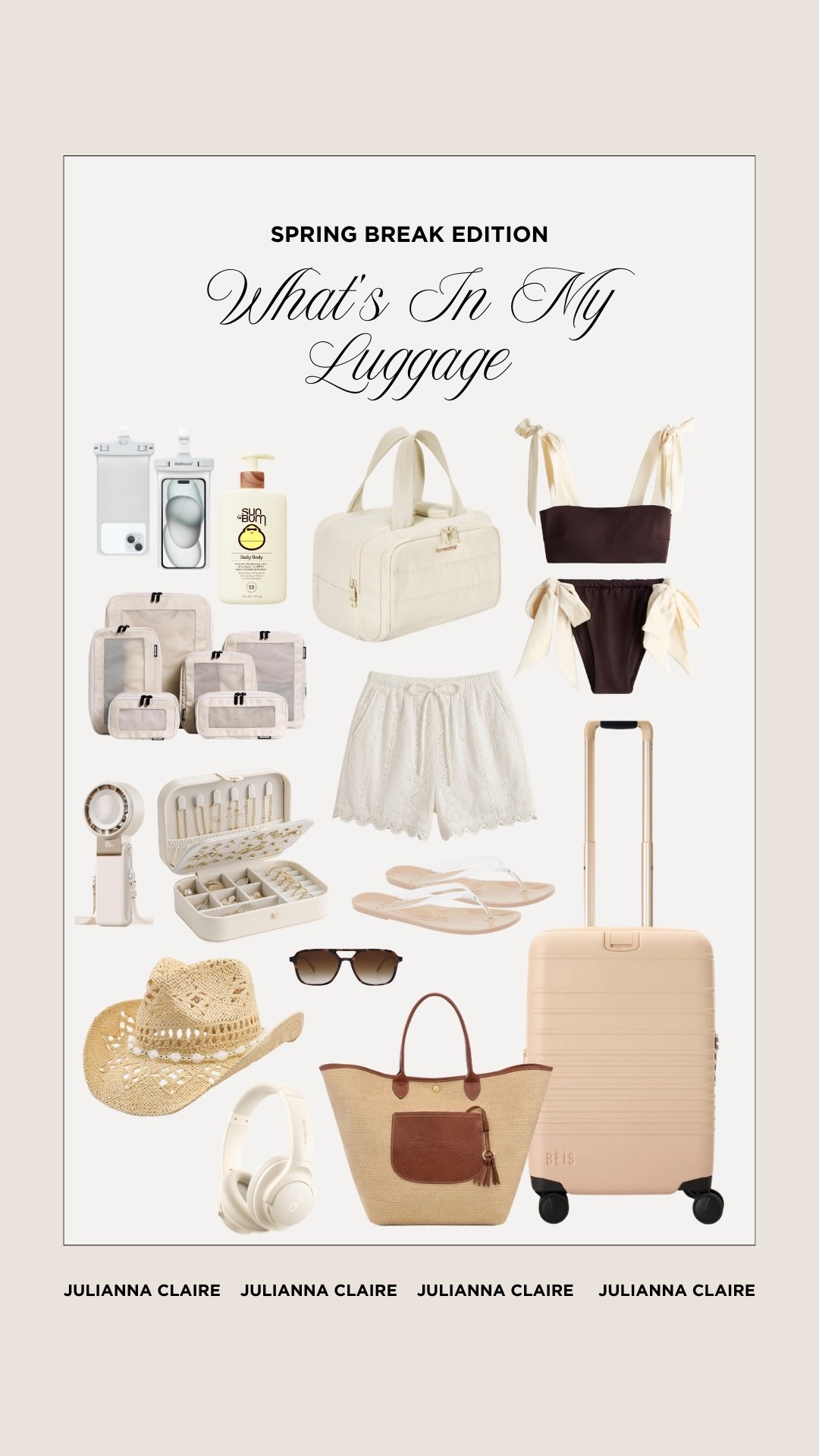 Spring break: what’s in my luggage!

#LTKTravel #LTKSwim