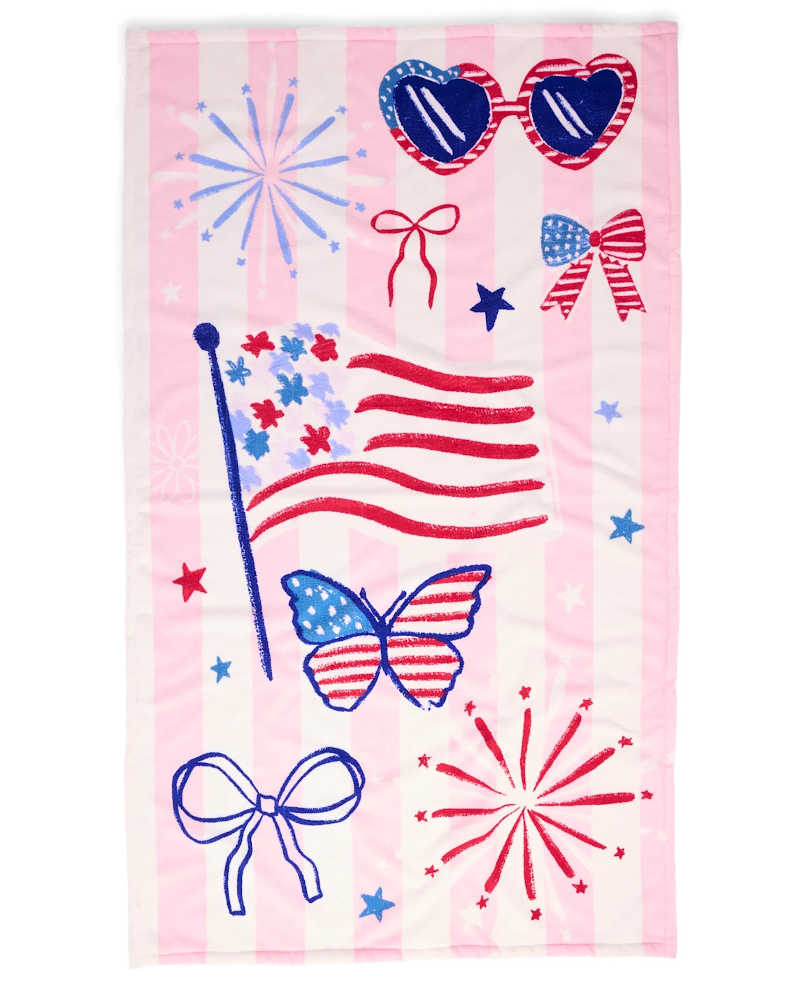 Girls Striped Americana Beach Towel - multi | The Children's Place